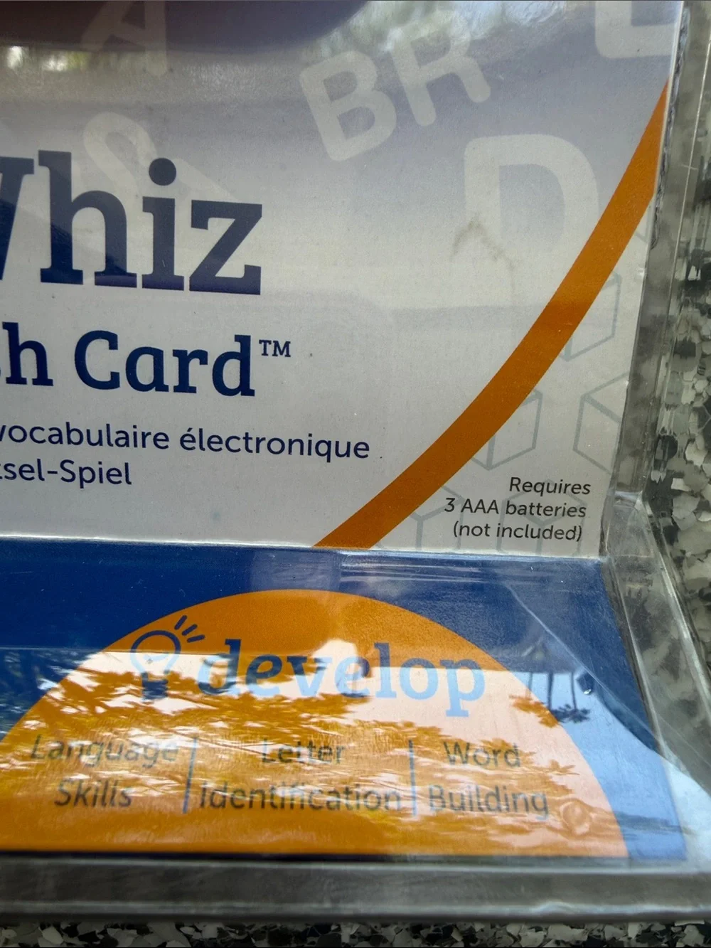Learning Resources Word Whiz Electronic Flash Card - Blue and Orange